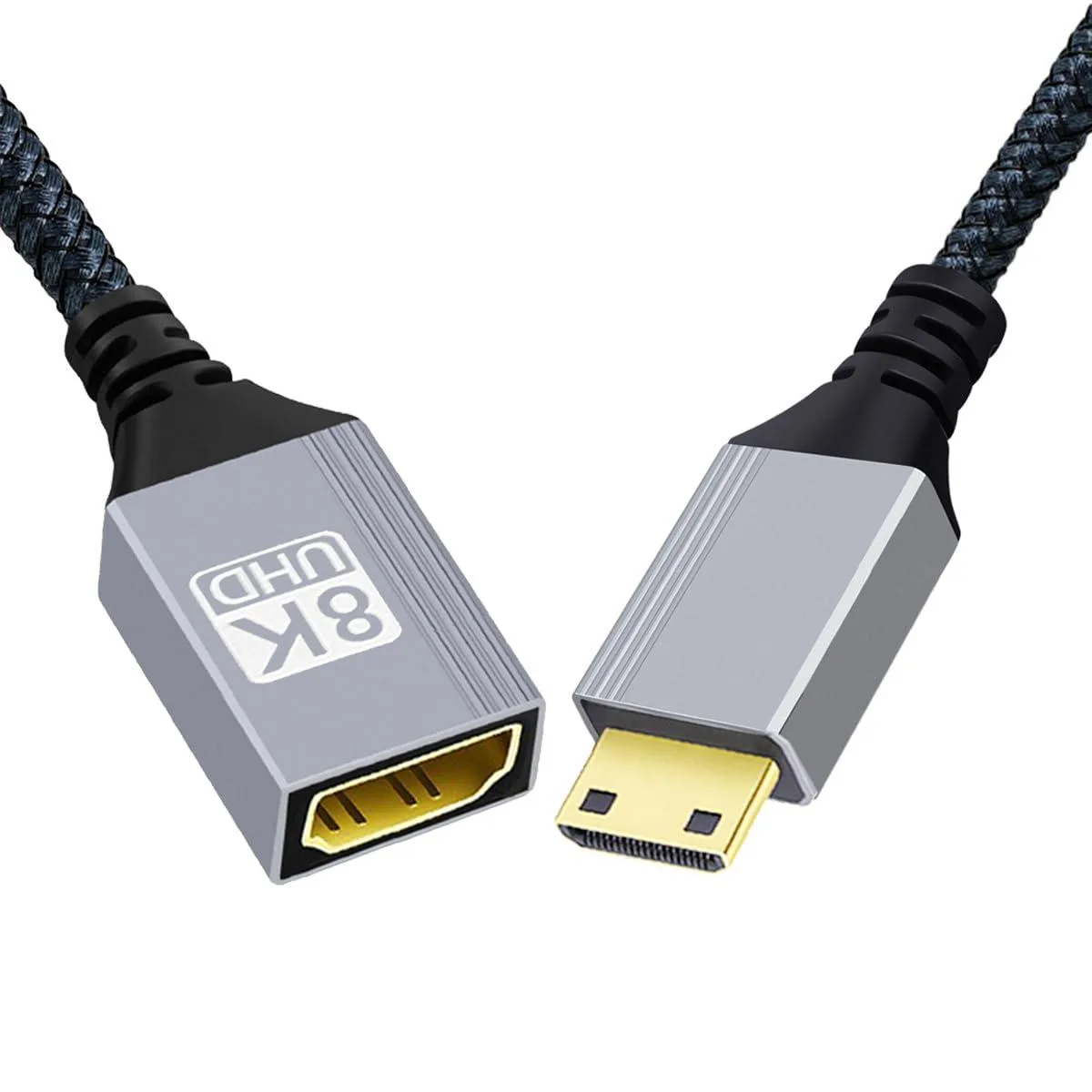 Fervit Fervit Mini HDMI 2.1 8K Type-C Male to HDMI Female Extension Cable — product photo