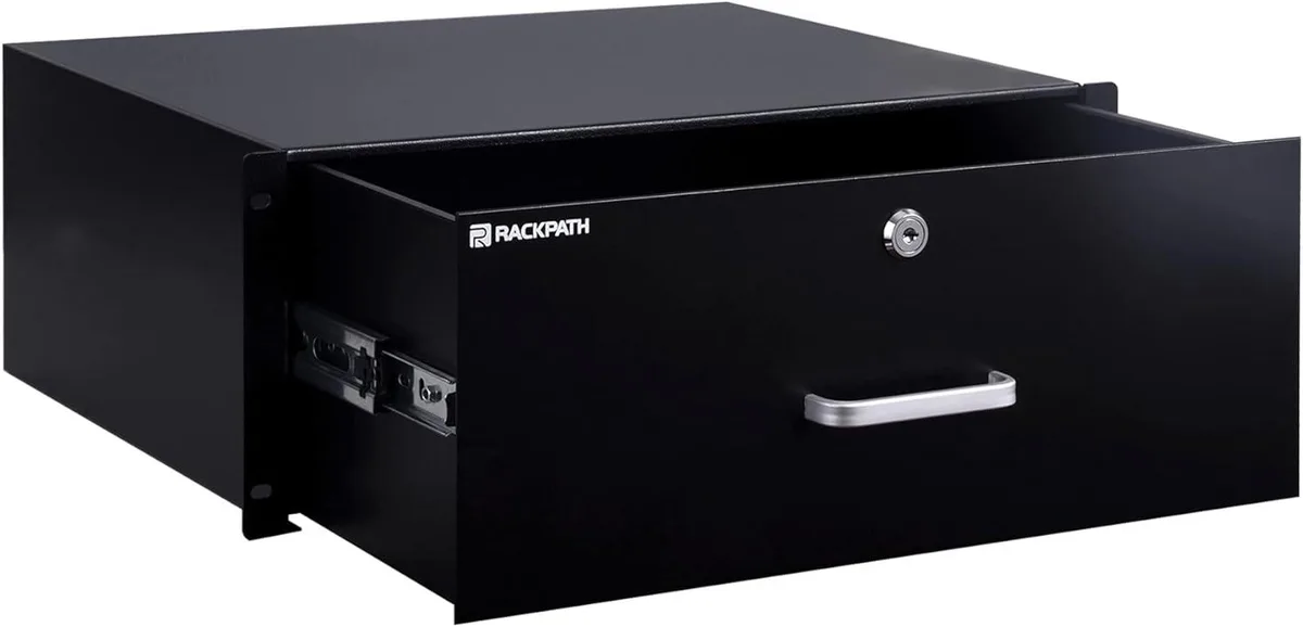 BFKK BFKK 4U Rack Mount Drawer 19" 14.3" Depth 22lbs Lock — product photo