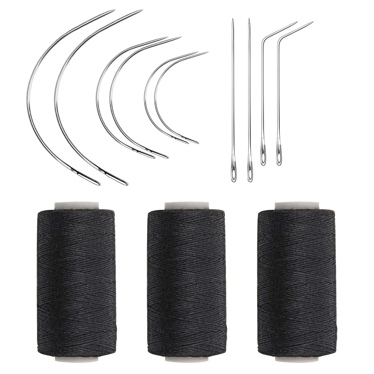 Ryalan Weaving Needle Combo 3 Thread Black + 10 Curved Needles — product photo