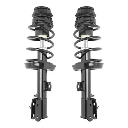 Two front strut assemblies in a boxed kit