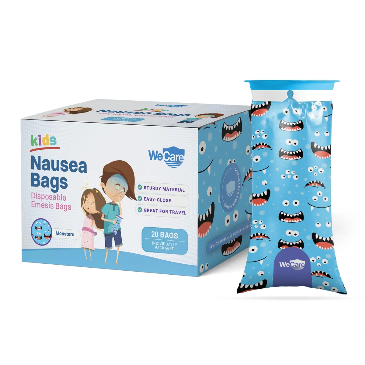 WeCare WeCare WC-EMES-M-20 Nausea Bags 20 Pack 50 fl oz — product photo