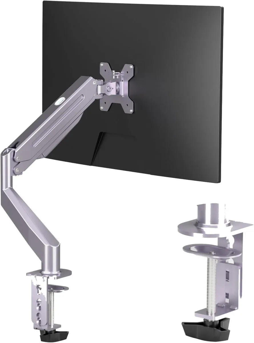 BFKK BFKK Gas Spring Monitor Arm 17-27" 13.2 lbs Silver — product photo
