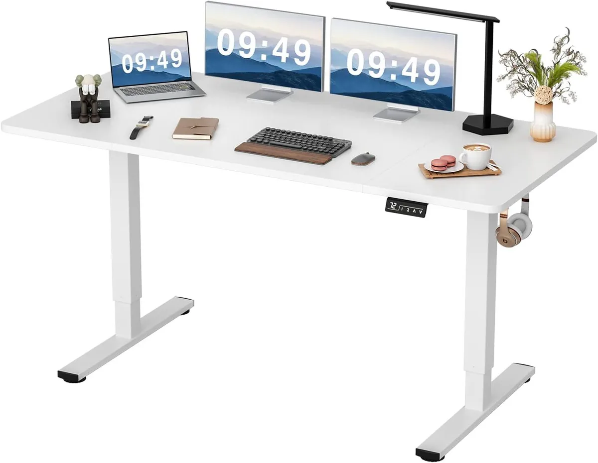 BFKK BFKK 63 x 24 Inch Electric Standing Desk White — product photo