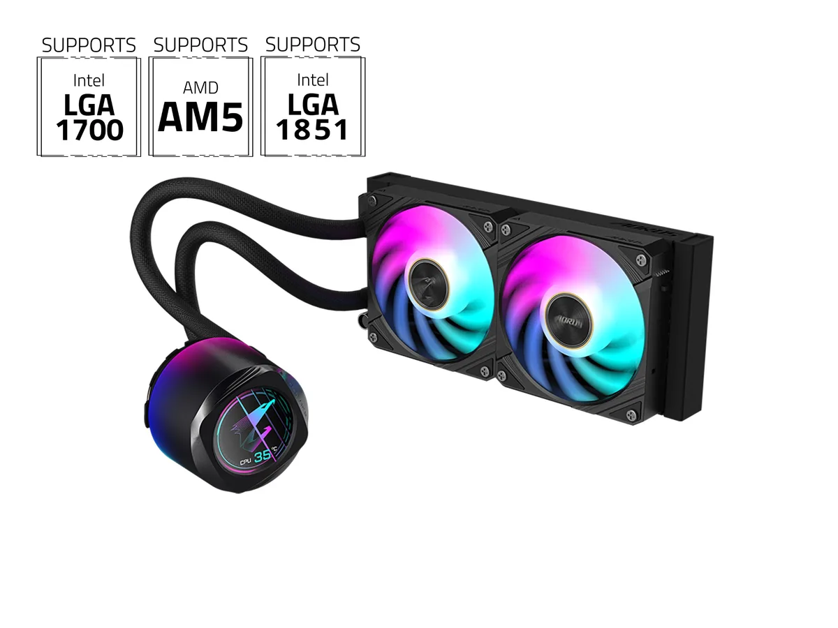 GIGABYTE GIGABYTE AORUS WATERFORCE X II 240 liquid cooler — product photo