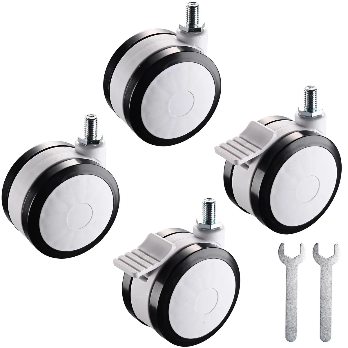 Yescom USA, Inc. Yescom USA, Inc. 41ACCSET001-WHEEL-4 4PCS Mute Swivel Casters for PC Cart with Brake — product photo