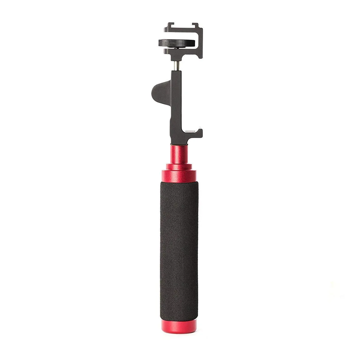 LORDWORLD LORDWORLD Aluminum Smartphone Holder with Stabilizing Handle Red phone mount — product photo