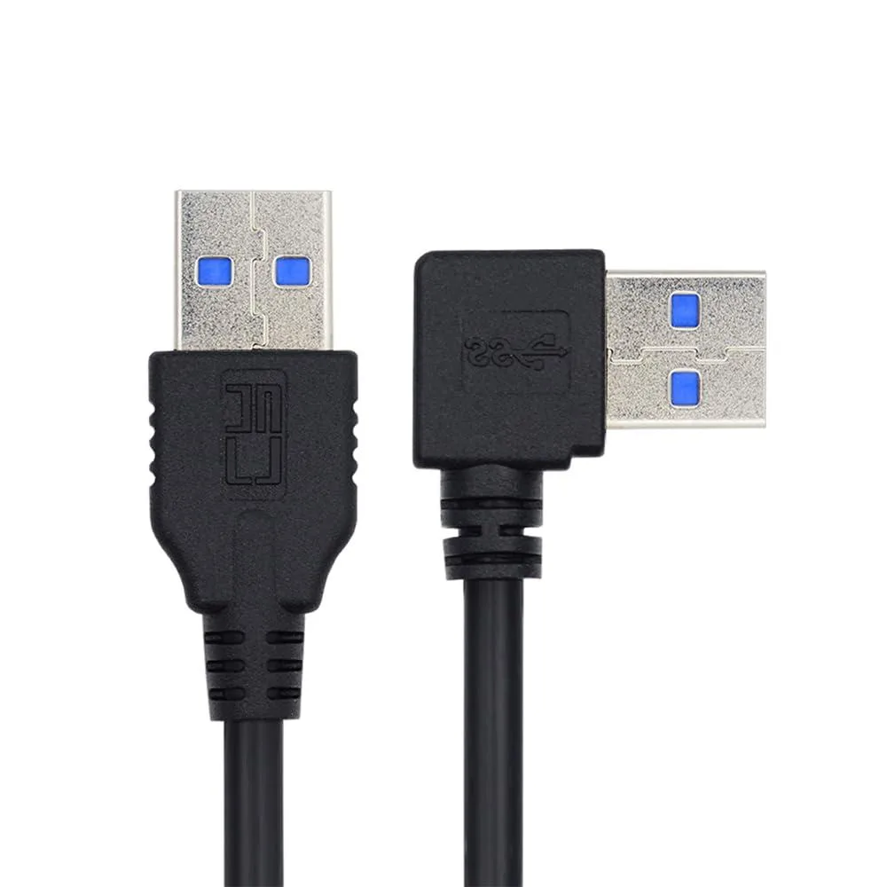Vszerda Vszerda USB 3.0 Type-A Male to Male Angled 90° Left 40cm 5Gbps Cable — product photo