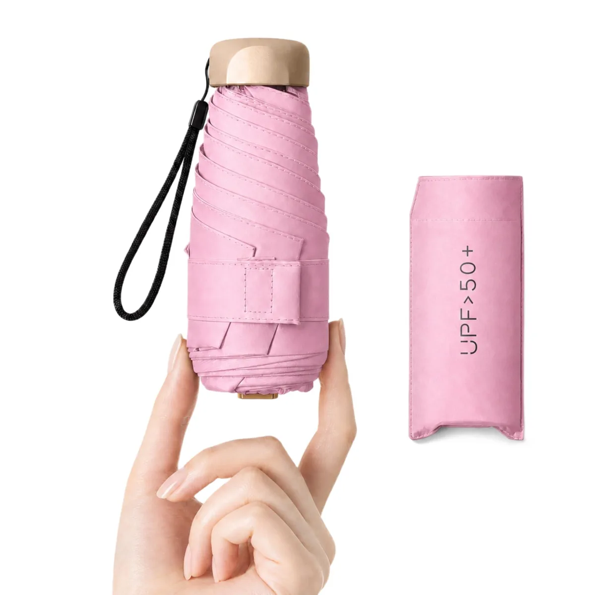 WUDENO Travel Umbrella Sakura Frost 6.3in Folded 7.5oz — product photo
