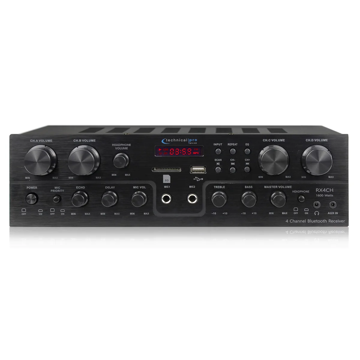 Technical Pro Technical Pro 1600W 4-Channel Bluetooth Receiver — product photo