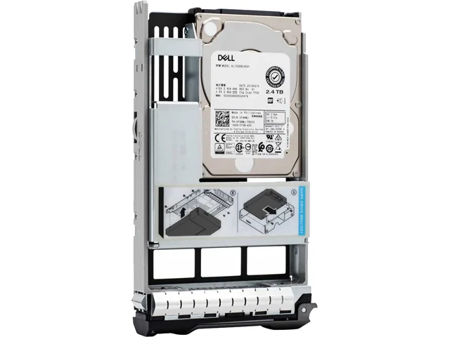 DELL DELL 400-AUVR 2.4TB internal hard drive 10000 RPM SAS 12Gb/s 2.5" in 3.5" carrier — product photo