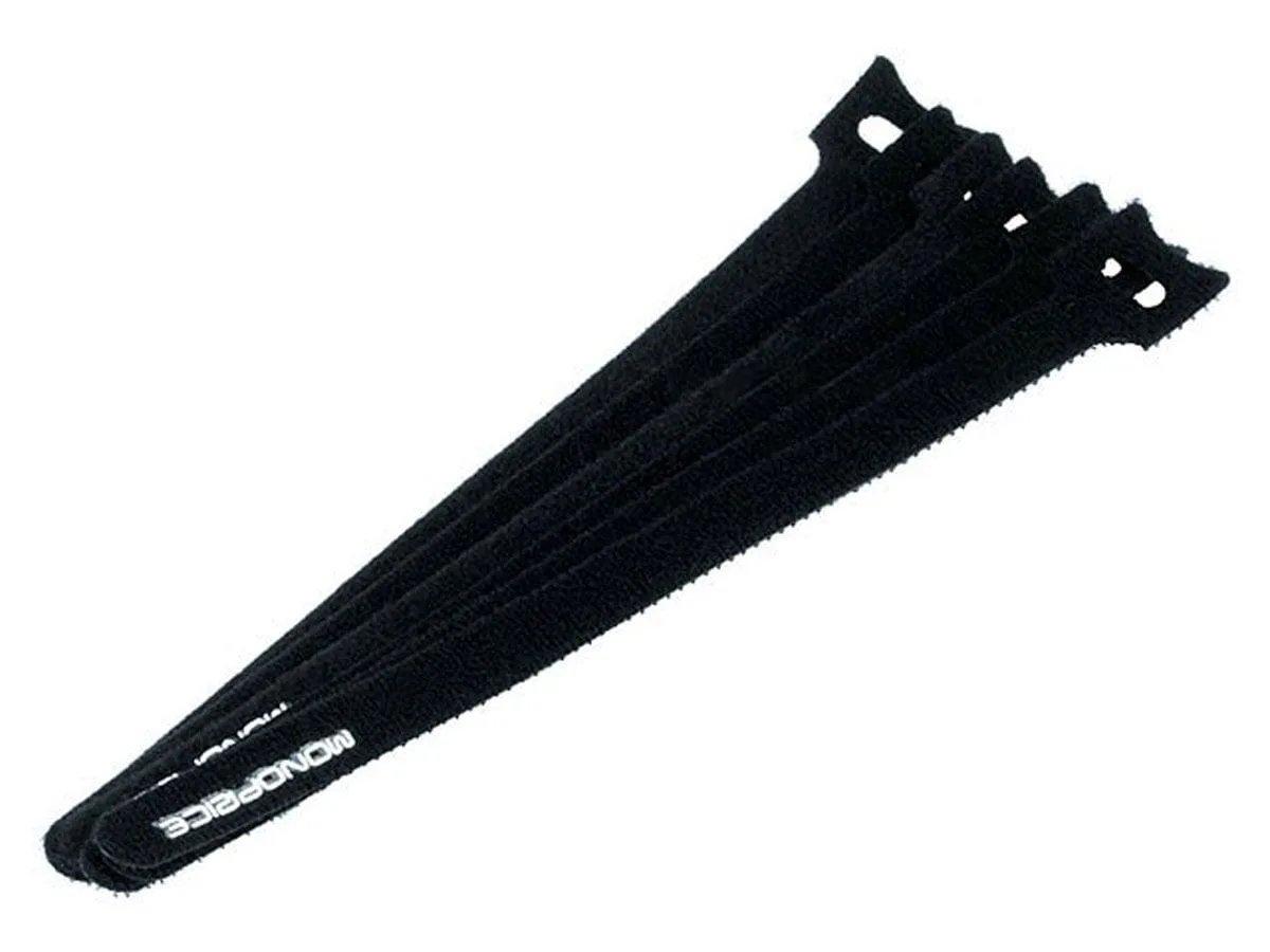 Monoprice Inc. Monoprice Inc. 6464 Hook and Loop Cable Ties 9in 50 pcs Black — product photo