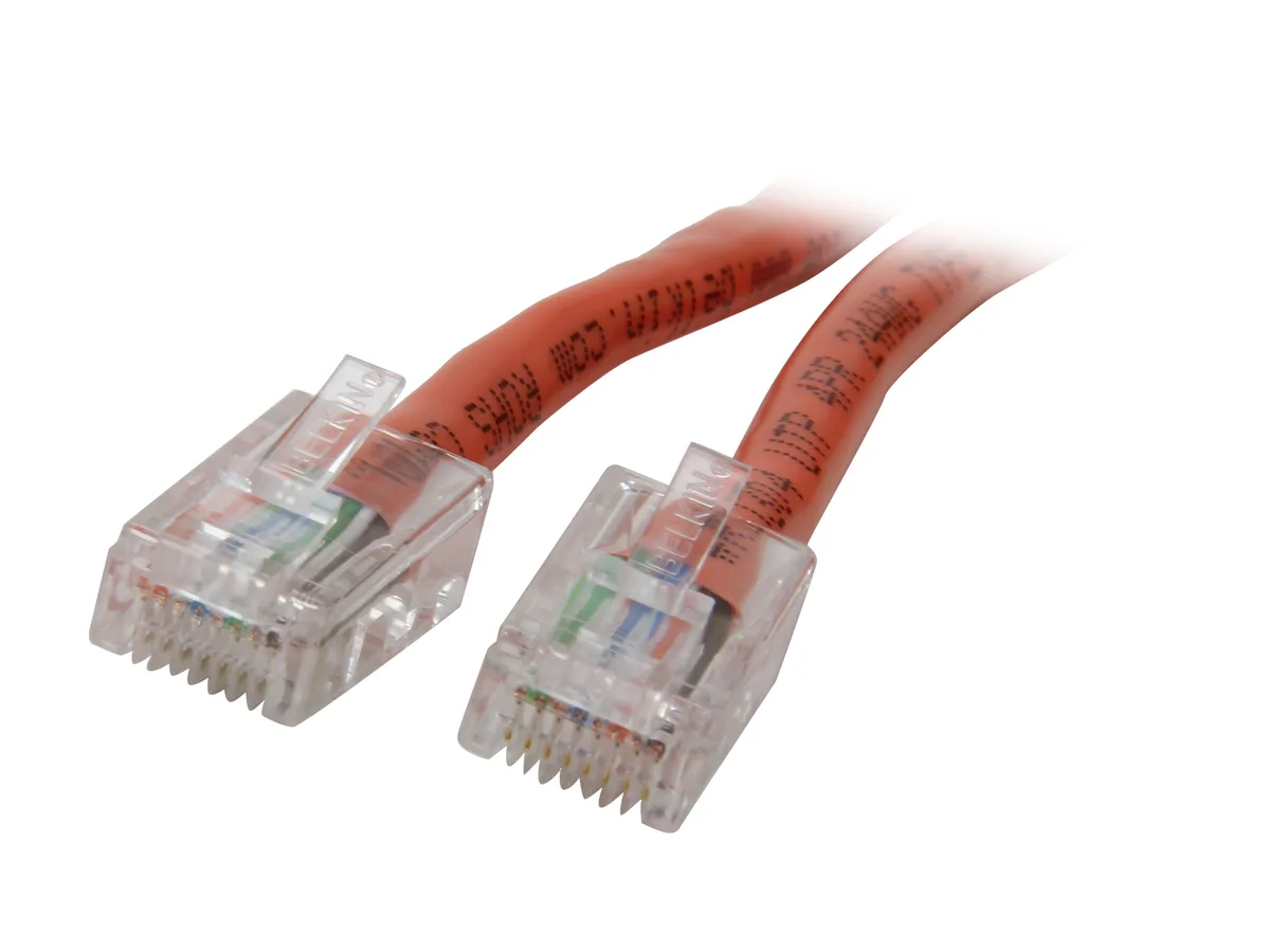 Belkin Belkin A3X126-07-ORG 7 ft CAT5e RJ45 Male/Male Orange network ethernet cable — product photo