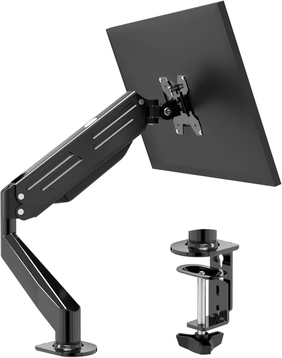 PISKEKAT PISKEKAT MD82 Monitor Mount 17-27 Inch Gas Spring Clamp Grommet 2.2-13.2lbs VESA 75x75 100x100 — product photo