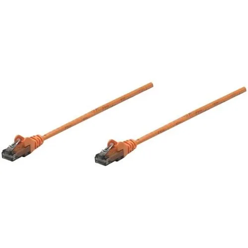 Intellinet Network Solutions Intellinet Network Solutions 342230 Cat6 UTP RJ45 Male / RJ45 Male 1.5 ft Orange network ethernet cable — product photo