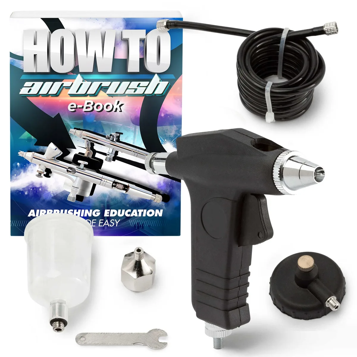 POINTZERO POINTZERO PZ-210 Trigger-Style Airbrush .3 mm Nozzle 20cc Cup — product photo