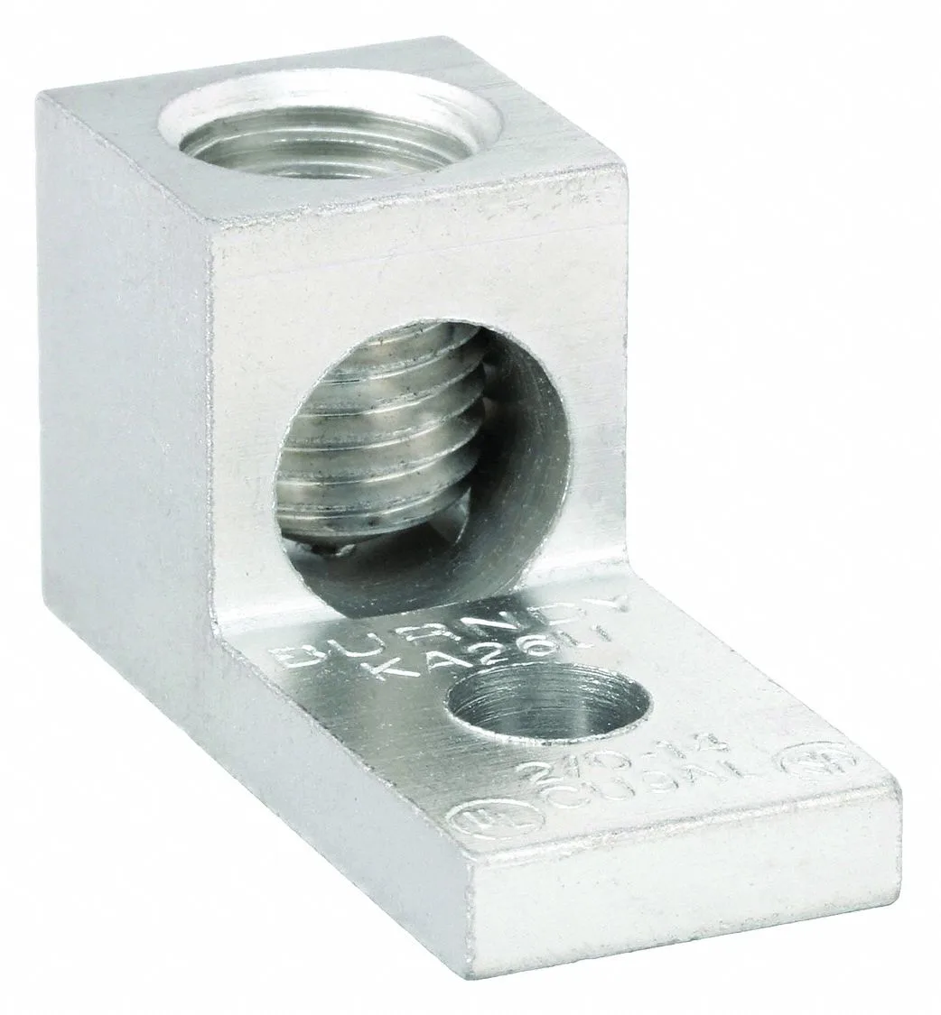 Burndy Burndy One Conductor Lug 6AWG 1.47In Tin-Plated Aluminum — product photo