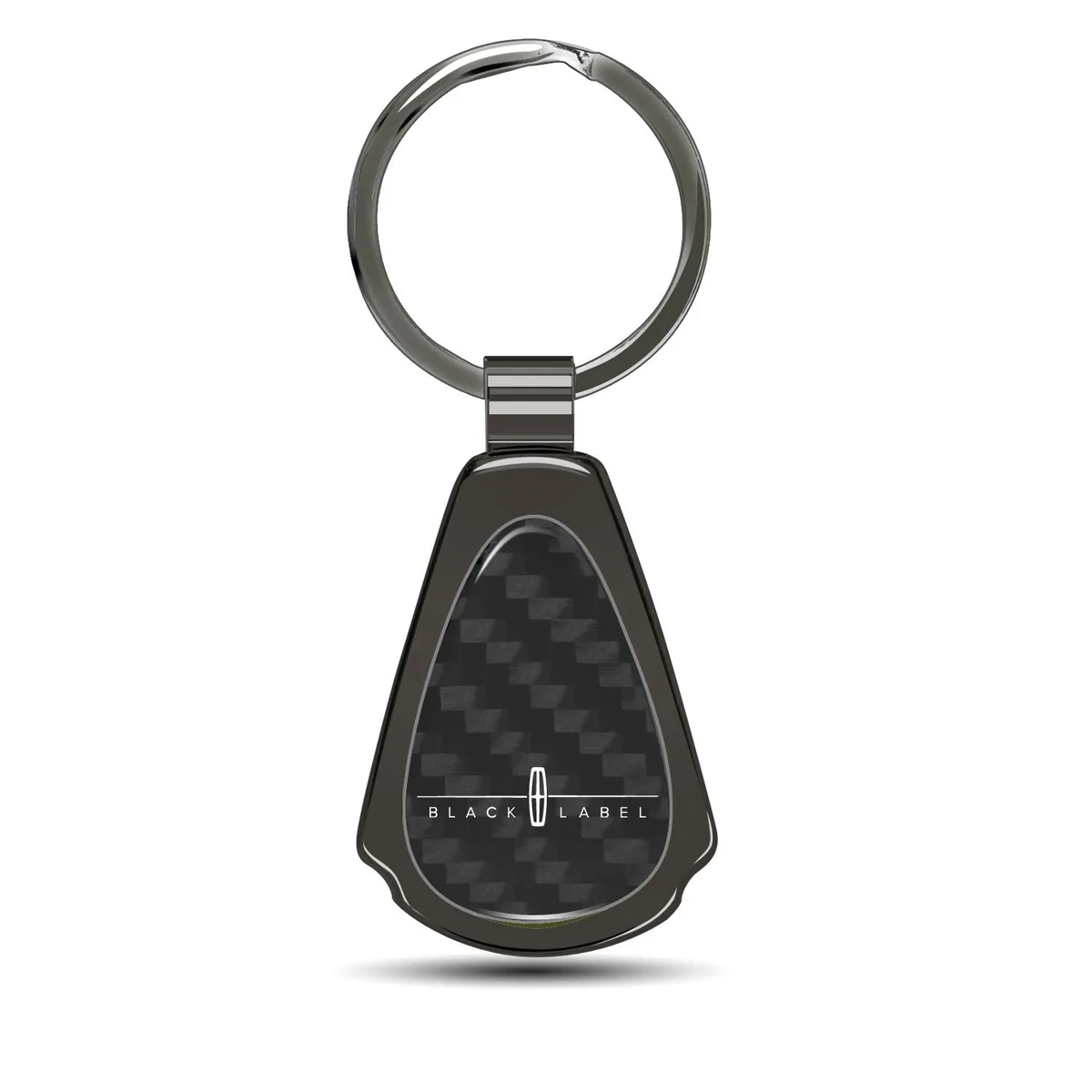 iPick Image, LLC iPick Image, LLC Lincoln Black Label Carbon Fiber Gunmetal Key Chain — product photo