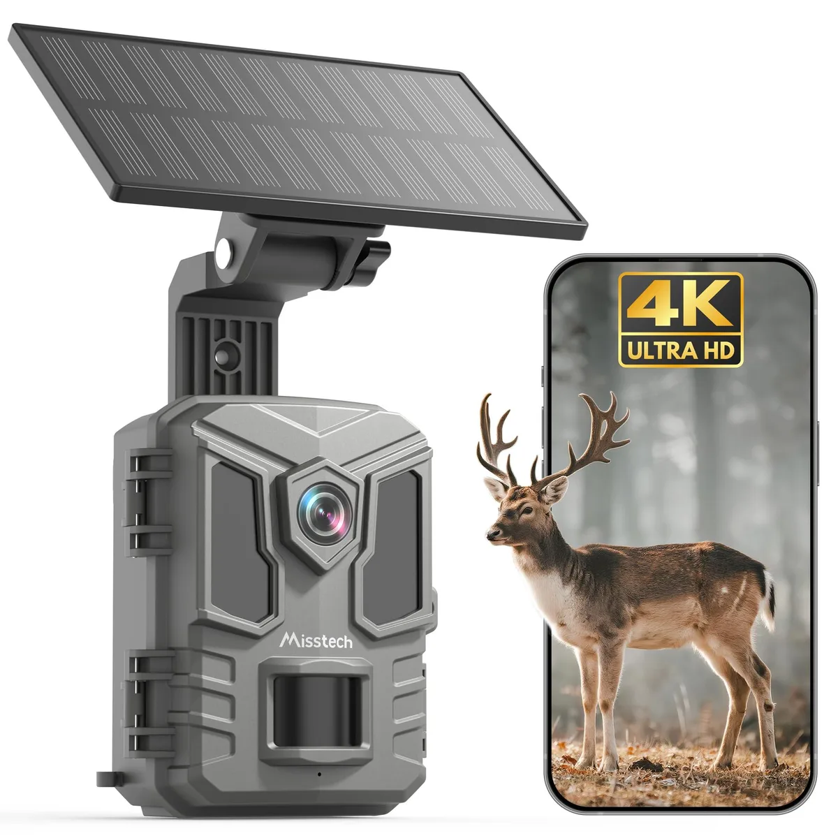  Misstech SV-TCKW Solar Trail Camera 4K 64MP 8GB IP66 — product photo