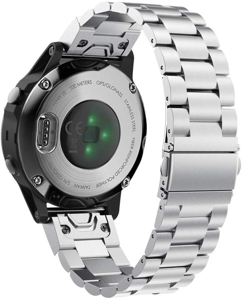 Werleo Werleo 20mm Quick Fit Stainless Steel Watch Band Silver — product photo
