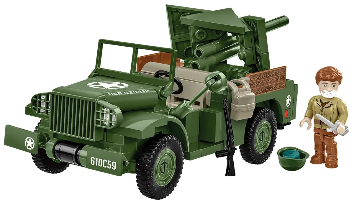 Cobi Cobi 3116 WWII 37mm GMC M6 Fargo Armored Vehicle Building Set 230 pieces 1:35 scale — product photo