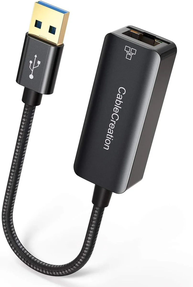 CableCreation CableCreation USB 3.0 Gigabit Ethernet Adapter Aluminum Braided Cable — product photo