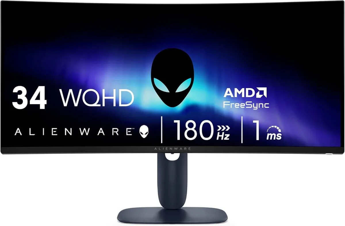 DELL DELL Alienware AW3425DWM 34" WQHD 180Hz 1ms 1500R gaming monitor — product photo