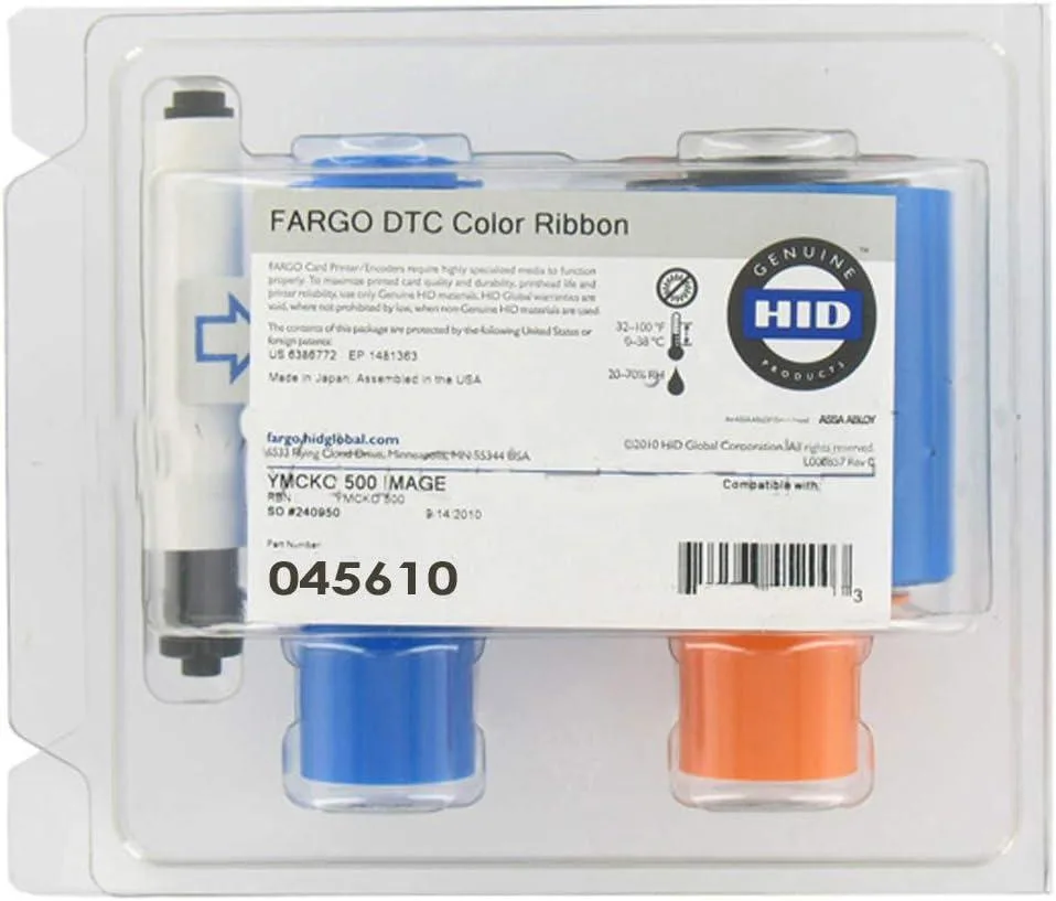 Fargo Fargo YMCKO Color Ribbon 45610 for DTC1500 Printer — product photo