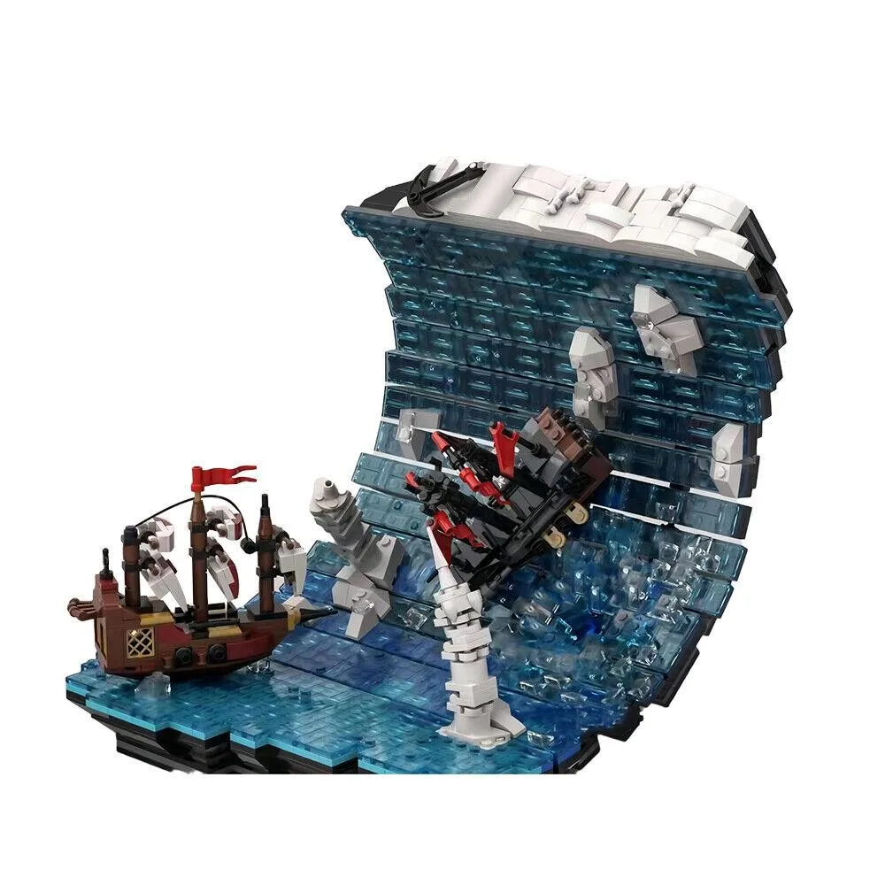 ZITIANYOUBUILD ZITIANYOUBUILD Ship at Sea Static Sculpture 2358 Pieces Building Set — product photo