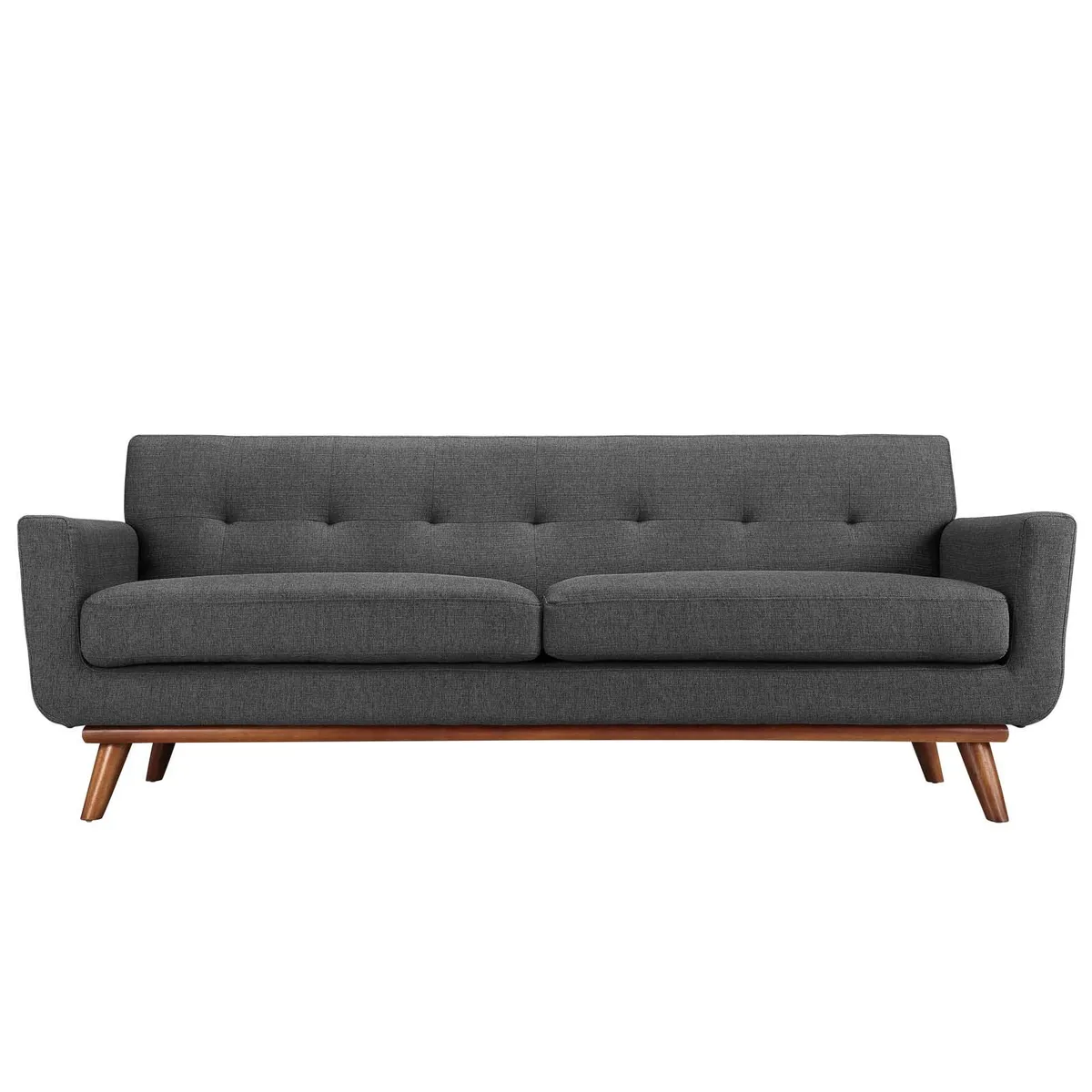 Modway Furniture Modway Furniture Engage Fabric Sofa Gray 90.5"W 33"L 32.5"H — product photo