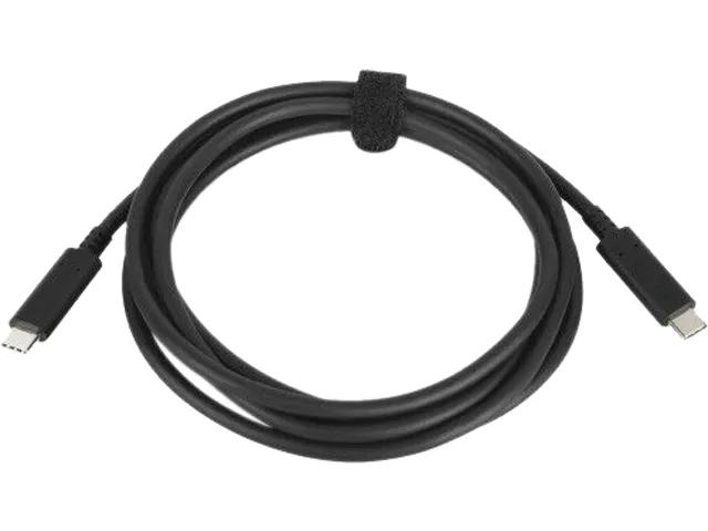 Black USB-C to USB-C cable, 3.3 ft, male connectors both ends