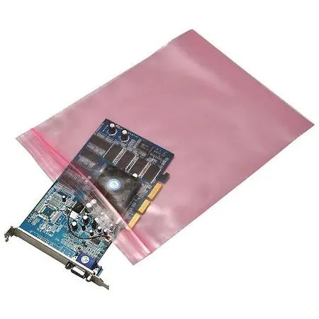 Zoro Select Zoro Select Reclosable Bag Zip Seal 18in x 13in 4mil Pink 500ct — product photo