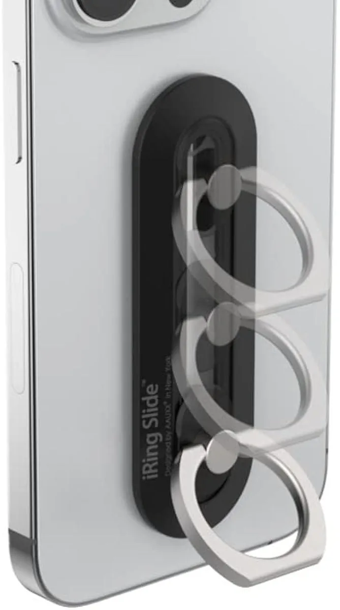 TAURKENAM TAURKENAM iRing Slide Ring Grip Stand Black .86 360 180 — product photo