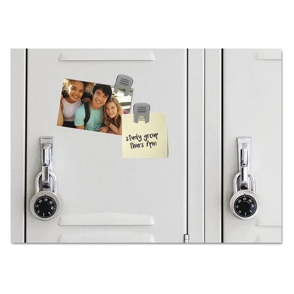 Advantus Advantus 91172 Magnetic/Adhesive Clip Gray 10/Box — product photo