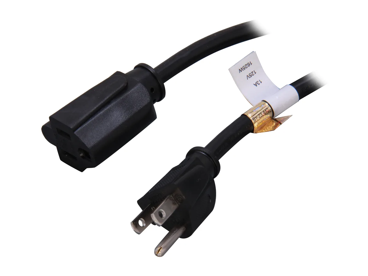 STARTECH STARTECH PAC10110 10 ft power extension cord NEMA 5-15R to 5-15P — product photo