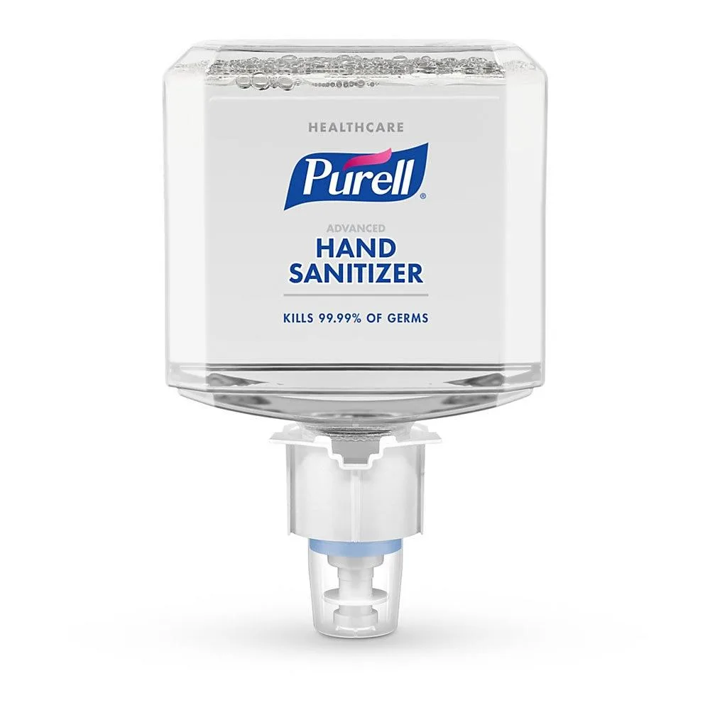 GOJO GOJO 6453-02 Purell Healthcare Advanced Unscented Foam Hand Sanitizer Refill ES6 40.58 Oz — product photo