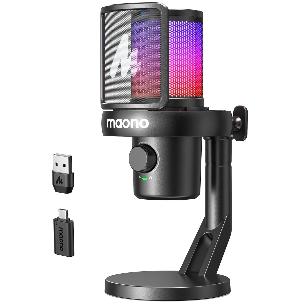 Maono DM40 Wireless Microphone Black 24-bit 48kHz — product photo