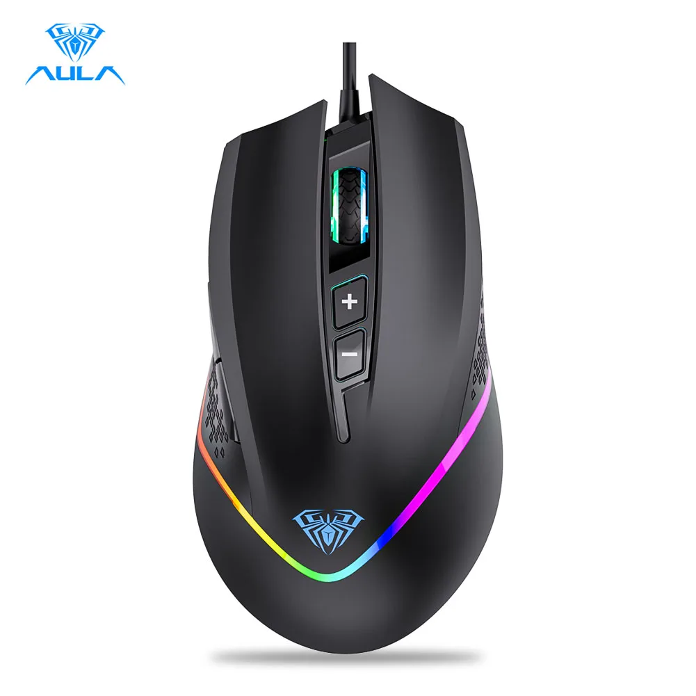 AULA AULA F805 gaming mouse 6400 DPI wired 7 buttons black — product photo