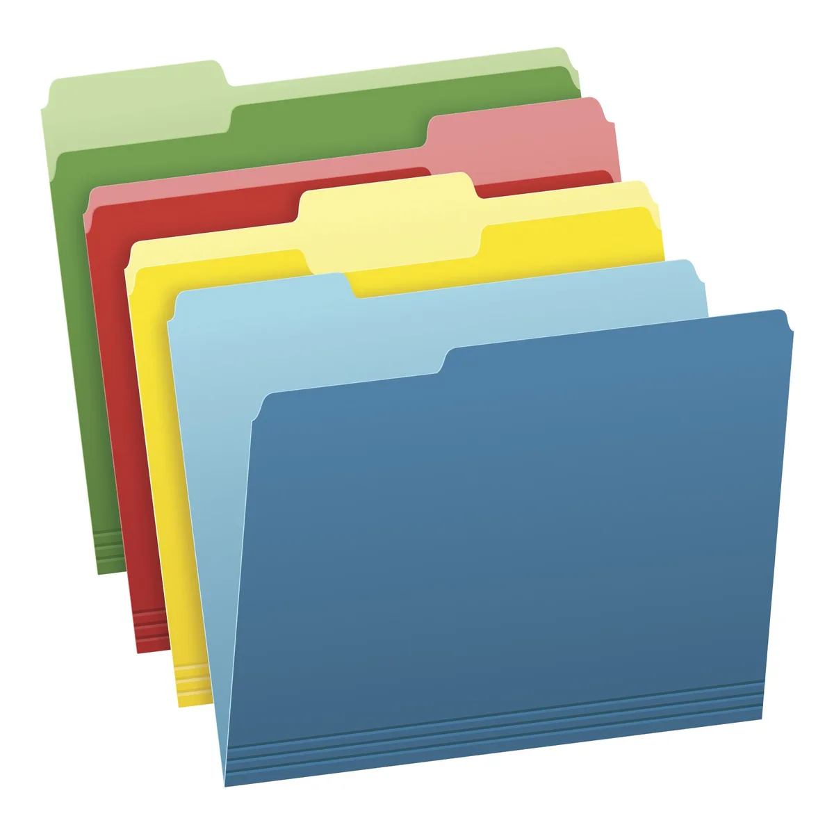  Pendaflex 03086 File Folder 36 Pack Letter Size 4 Color 1/3-Cut Tabs — product photo