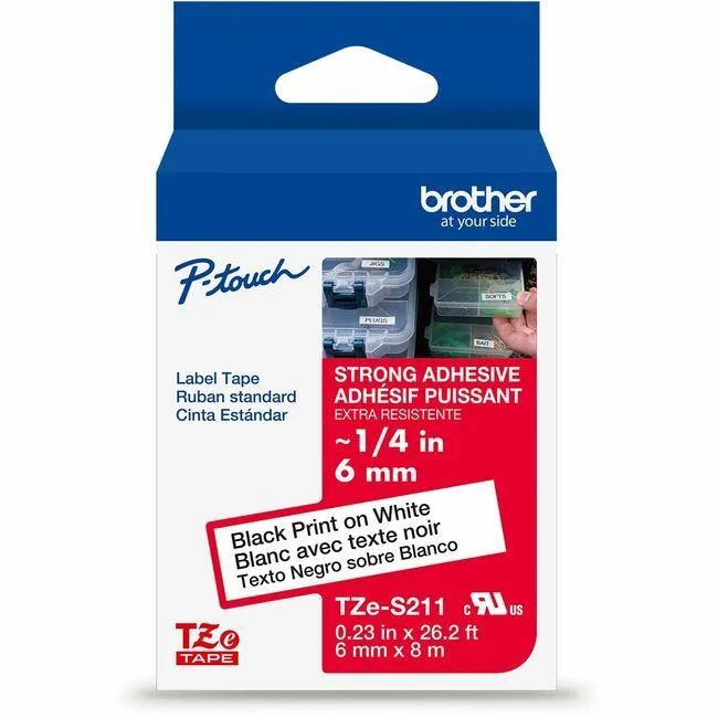Brother Brother P-touch Extra-Strength TZe Tape Cartridge White 26.20 ft — product photo