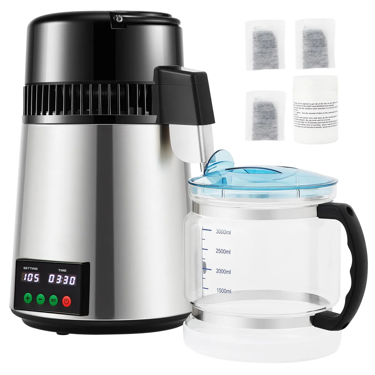 VEVOR VEVOR YMK40208 1.1 Gal Water Distiller 750W 0.3 Gal/H — product photo