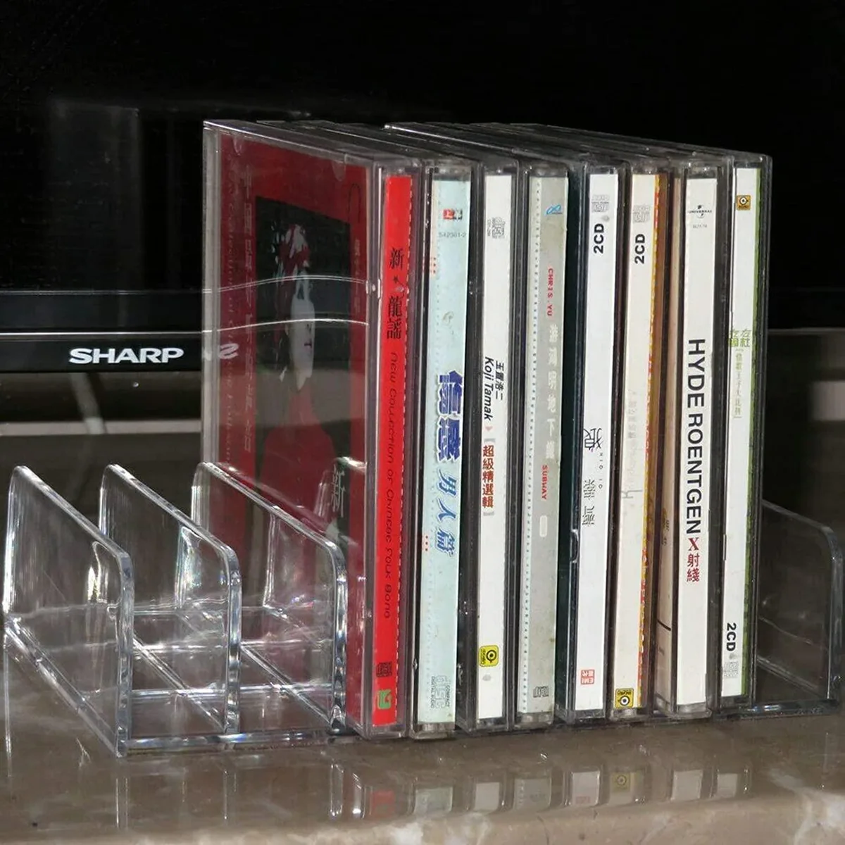  Fellowes DVD/CD Storage 14-Case Acrylic Holder — product photo