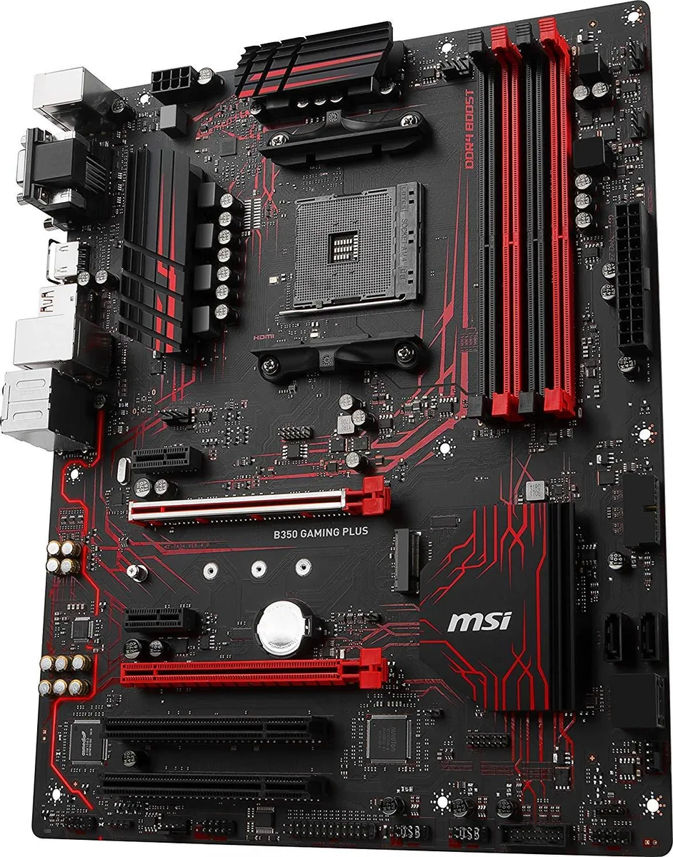 MSI MSI B350 Gaming Plus AM4 ATX AMD motherboard — product photo