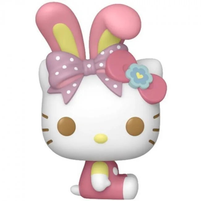 Miniature Hello Kitty vinyl figure inside egg-shaped packaging, about 1.5 inches tall