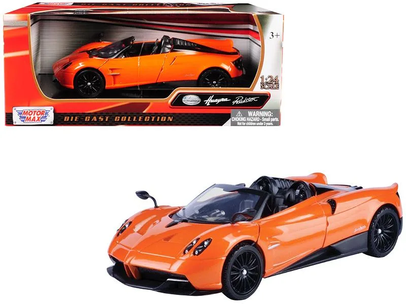 MOTORMAX MOTORMAX Pagani Huayra Roadster Orange 1/24 Diecast hobby collectible — product photo