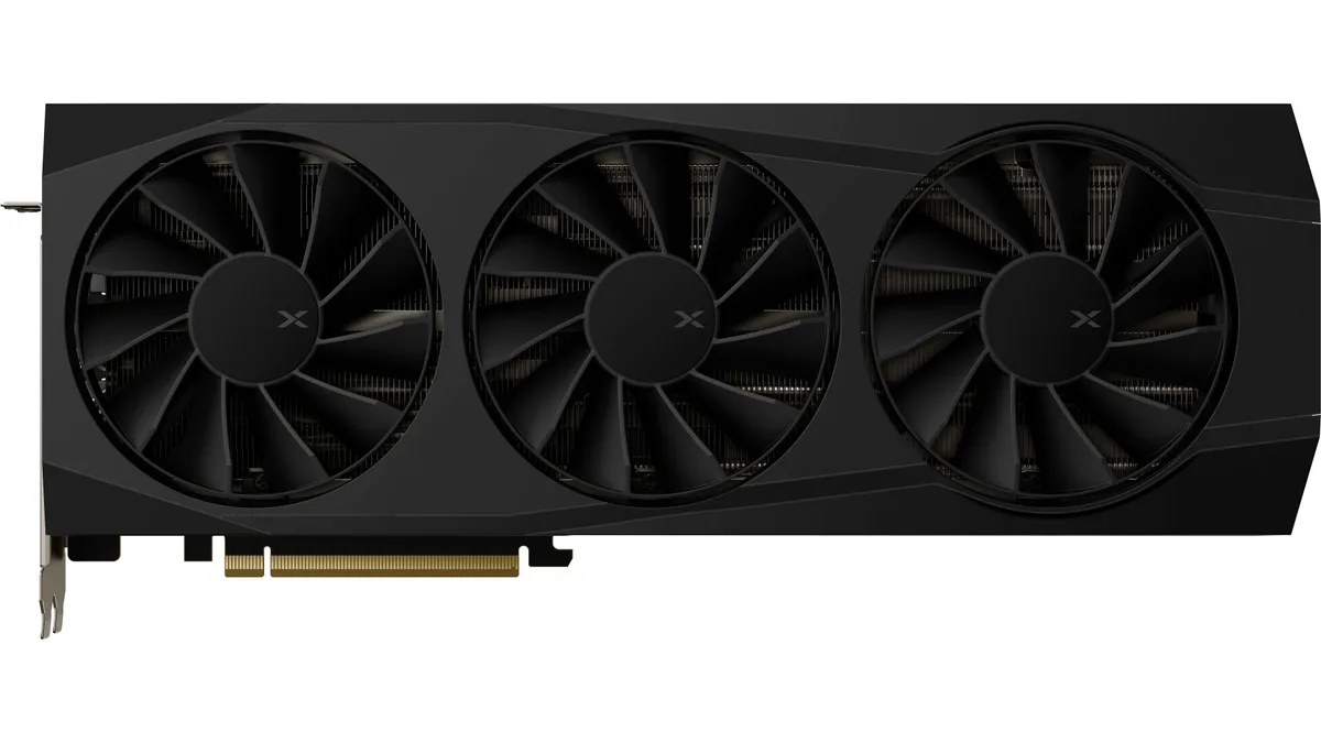 XFX XFX Quicksilver Radeon RX 9070 XT 16GB graphics card RX-97TQICKB9 — product photo