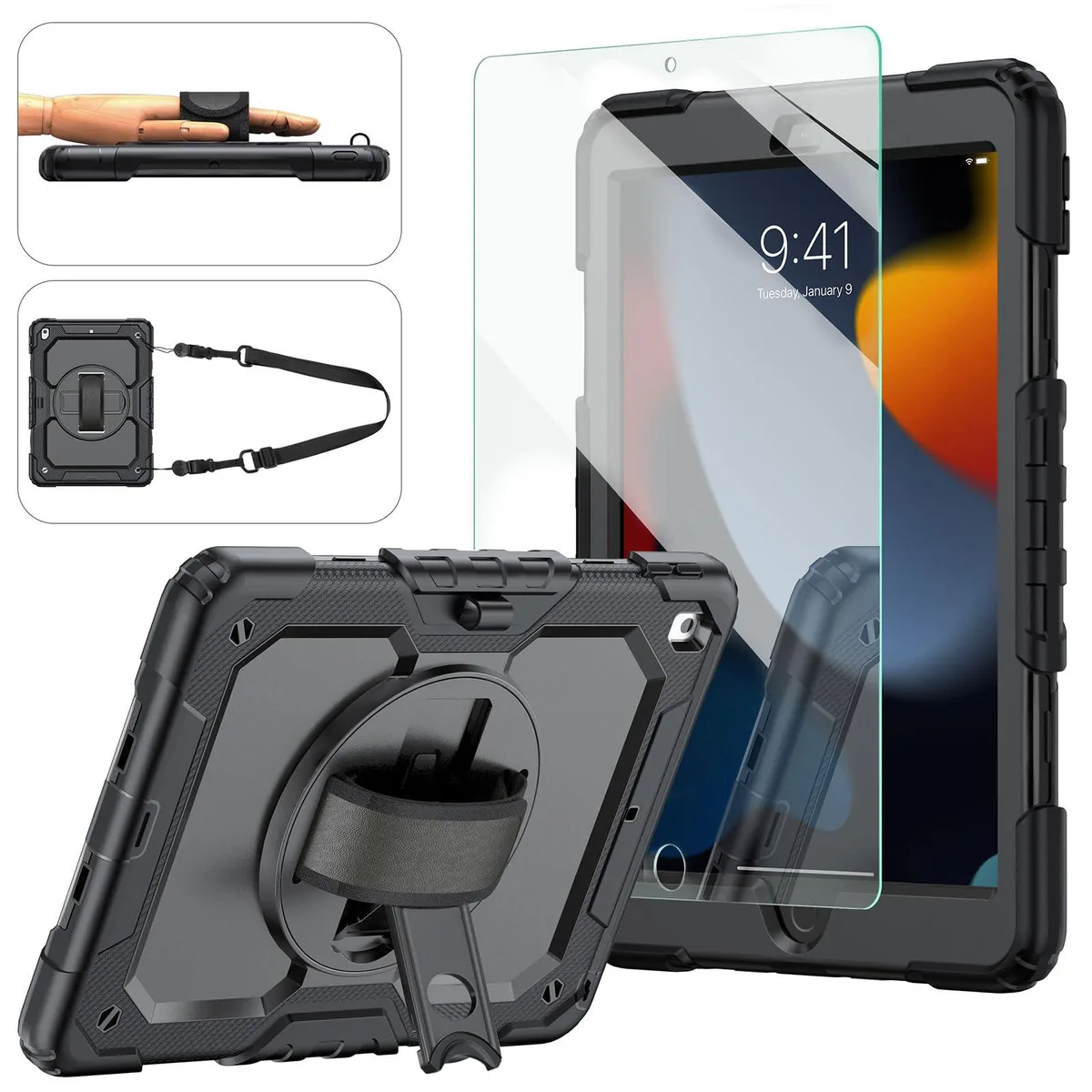 Speck iPad 10.2 Case 2021/2020/2019 AM-10.2CASE Black — product photo
