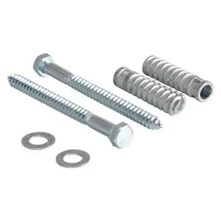 Value Brand Value Brand CS-33-KIT-2 Concrete Mounting Kit Steel 6-3/8" Height 3/4" Silver — product photo
