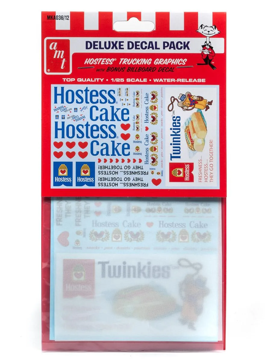 AMT AMT "Hostess" Trucking Decals with Bonus Billboard 1/25 Scale — product photo