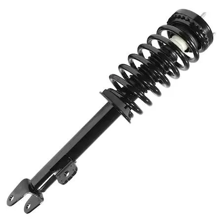 Unity 11280 front complete strut assembly, silver metal coil spring and strut unit
