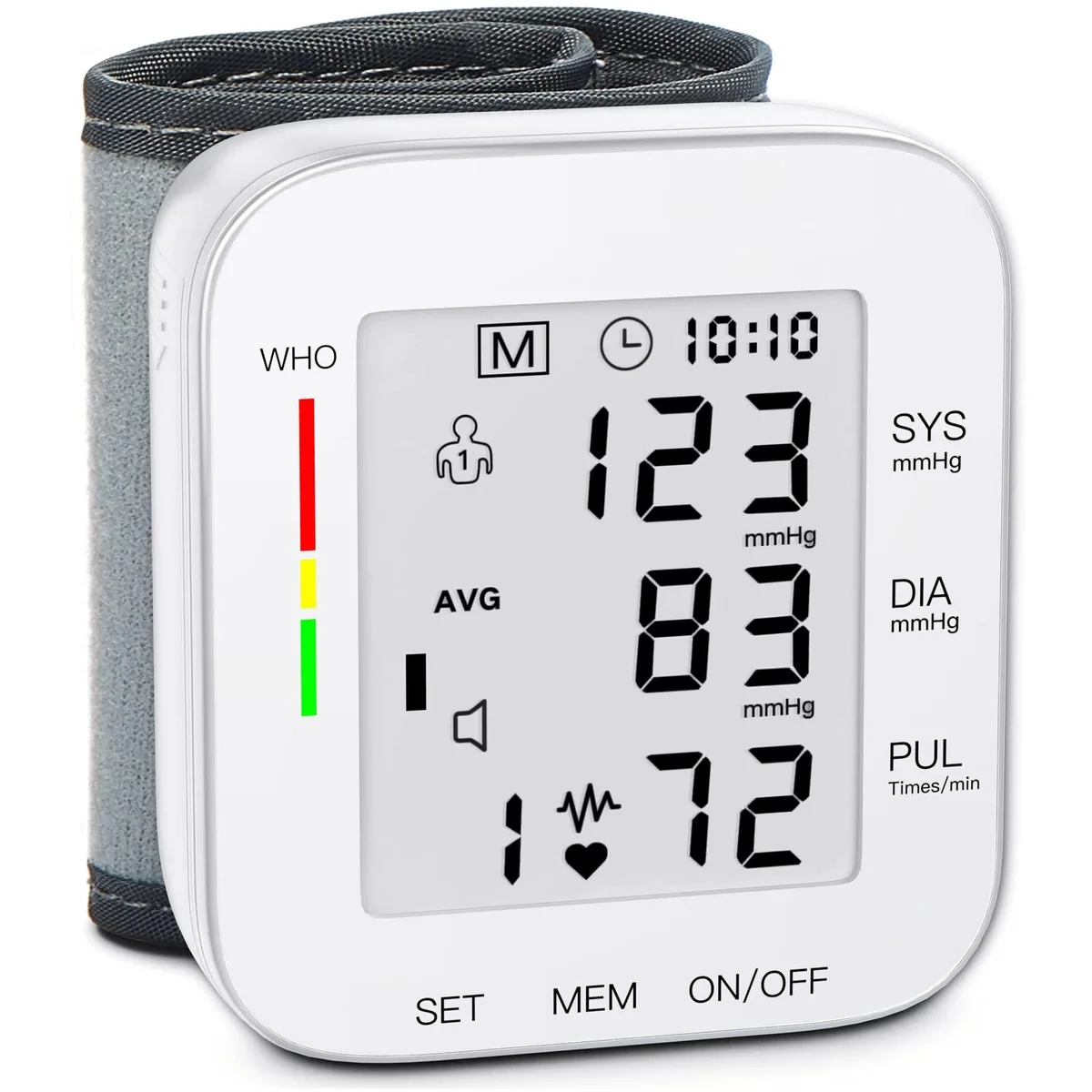 STMITE STMITE W1681 Wrist Blood Pressure Monitor White — product photo